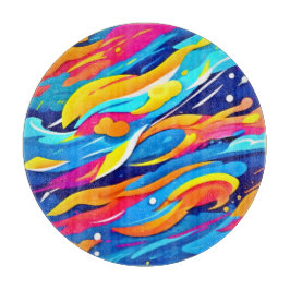 Dynamiskt Abstrakt Färgrikt Uttryck