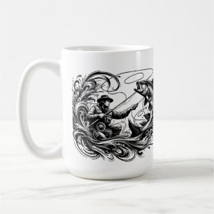 Dynamiskt Flygfiske Kaffemugg