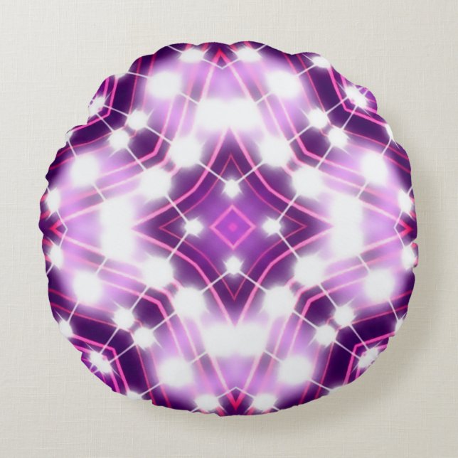 Dynamiskt golvljus, bakgrund Struktur Rund Kudde (Framsidan)