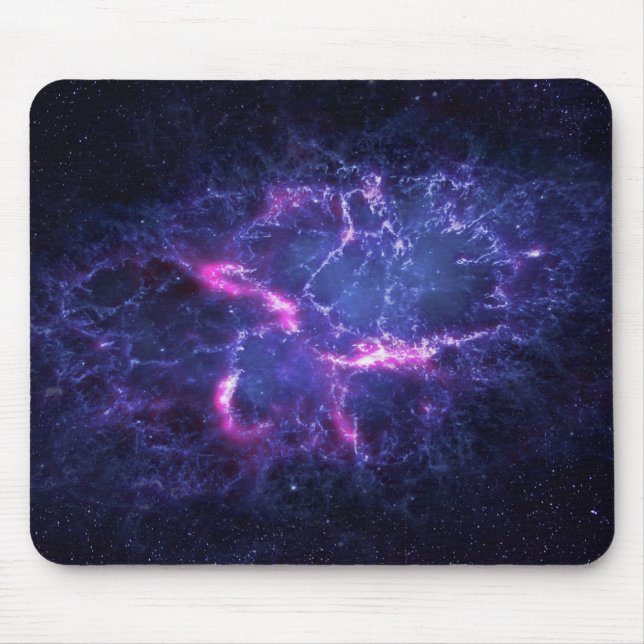Dynamiskt rymdnebulosa kosmisk bild musmatta (Framsidan)