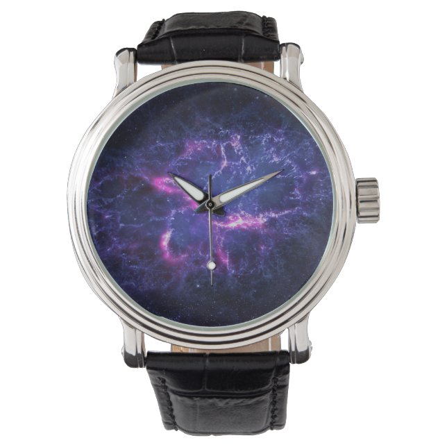 Dynamiskt rymdnebulosa kosmiskt bild armbandsur (Framsida)