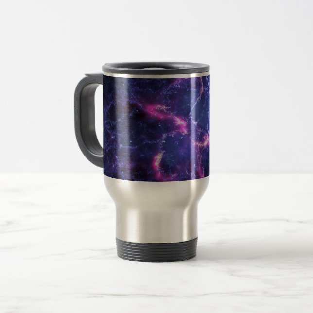 Dynamiskt rymdnebulosa kosmiskt foto resemugg (Framsida vänster)