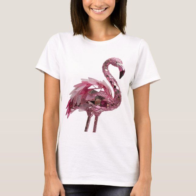 Dynamiskt silver ABSTRAKT KONSTUtsagnsdesign v2 T Shirt (Framsida)