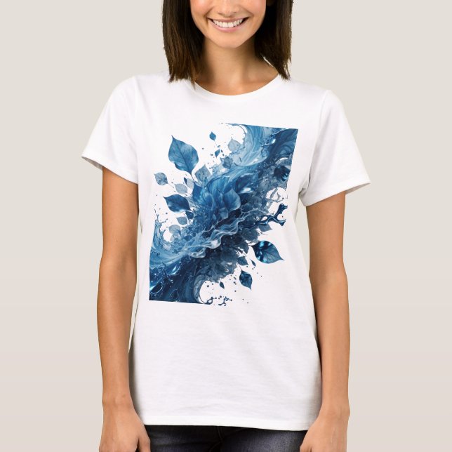 Dynamiskt Silver NÄCKROSOR 3D Text Konst T Shirt (Framsida)