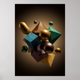 Dynamiskt symmetrivärde Poster Pappert (projektion