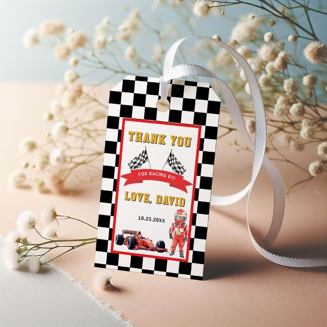 Dynamiskt tävlingsdags tack presentetikett (Skapare uppladdad)