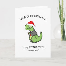 Dynamite coworking dinosaur lustig god jul kort