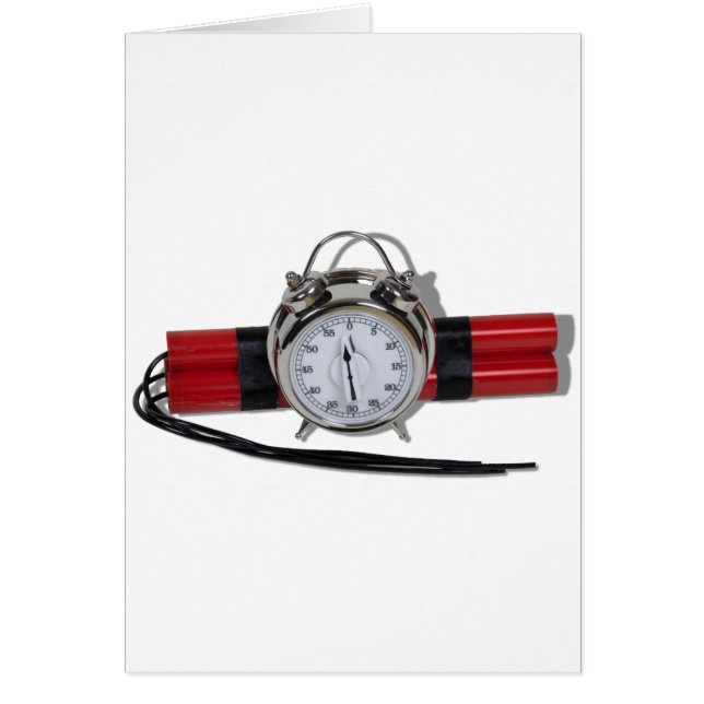 DynamiteAlarmBomb062710Skuggor Hälsningskort (Framsidan)