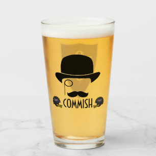 Dynasty Gents FF Commish Logotyp Pint Glass Glaskopp