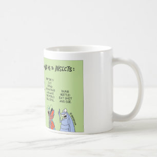 Dyngaskalbaggen beskådar det menande av liv kaffemugg