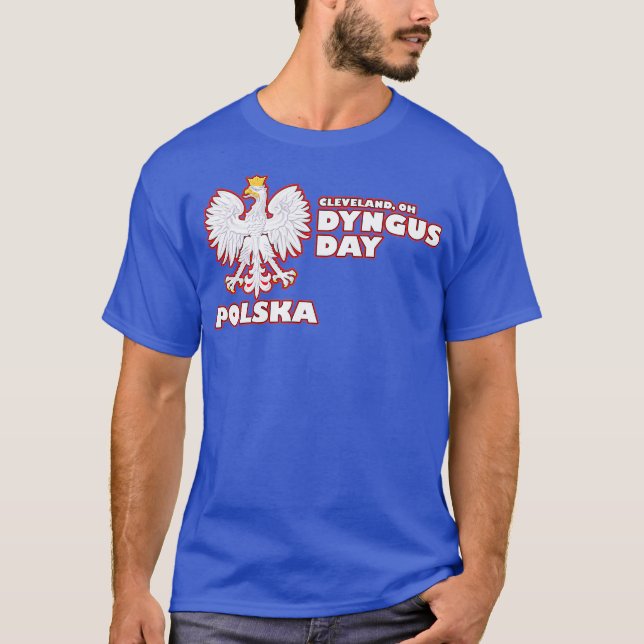 Dyngus Day Cleveland OH Polska T-Shirt (Framsida)