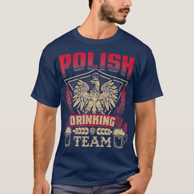 Dyngusdagen Polska öl Polen Pridet Falcon Eagle T Shirt (Framsida)