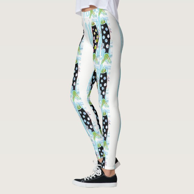 Dyning av fisk Thunder_Cove valfri färg Leggings (Vänster)