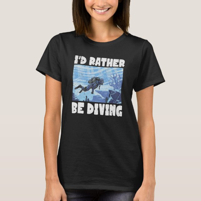 Dyning Undervattensdykning av dykardykning under d T Shirt (Framsida)