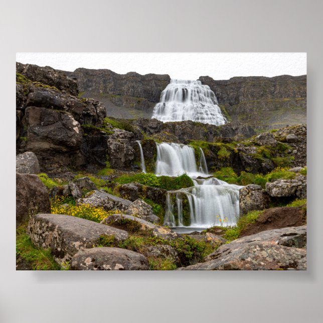 Dynjandi vattenfall poster (Framsidan)