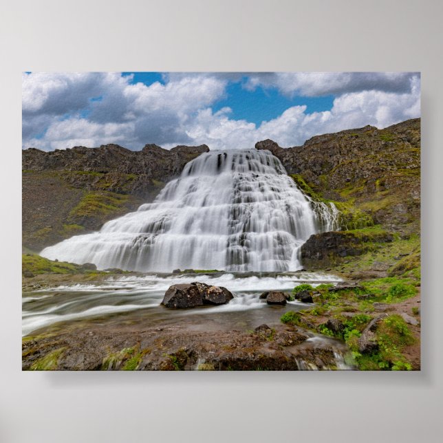 Dynjandi vattenfall poster (Framsidan)