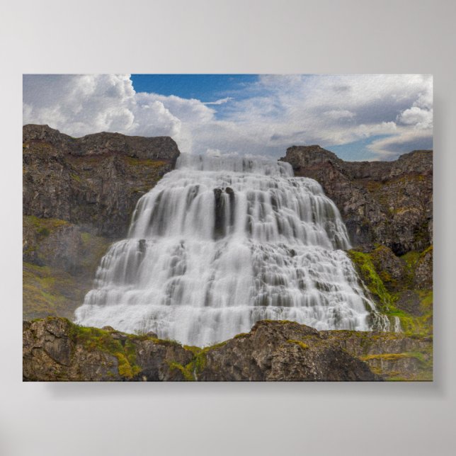Dynjandi vattenfall poster (Framsidan)