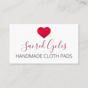 Dynor av Red Heart Women's Sanitary Trasa Handmade Visitkort