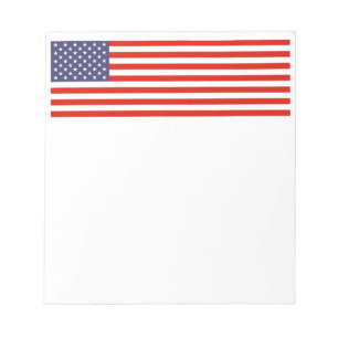 Dynor för amerikanska flagga   Patriotic USA-desig Anteckningsblock