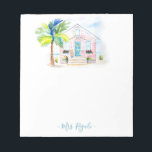 Dynor för anpassningsbar Tropical Watercolor Note Anteckningsblock<br><div class="desc">Det här anteckningsblocket i anpassningsbarna har mitt unika, handmålade strandhus med rosa av vattenfärg med handflatan träd, underbar vit öron och rosa flamingo på en skarp vit bakgrund. Använda av att mallen inte kunde anpassas efter ditt namn eller monogram. Ett lysande val för lärarpresentidéer i början eller slutet av året....</div>