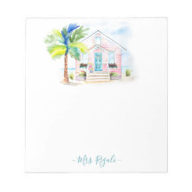 Dynor för anpassningsbar Tropical Watercolor Note