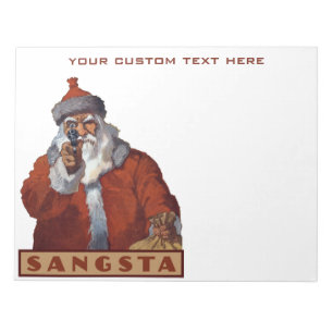 Dynor för Gangsta Santa note Anteckningsblock