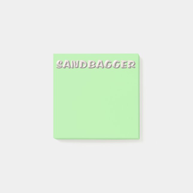 Dynor för grönt av Sandbagger Post-it Block (Framsida)