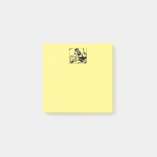 Dynor för gult 3x3-biker post-it block