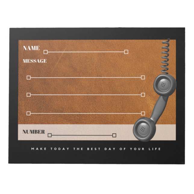 Dynor för mobil meddelandesekreterarnota anteckningsblock (Framsida)