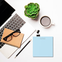 dynor för personlig Light Blue Post it Note