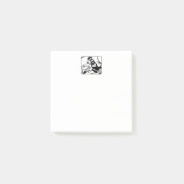 dynor för vit biker post-it block