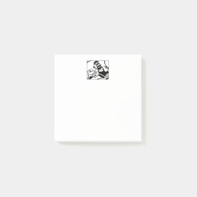 dynor för vit biker post-it block (Framsida)