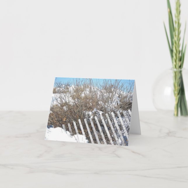 Dynstaket på den Woodneck stranden noterar kortet Kort (Framsida)