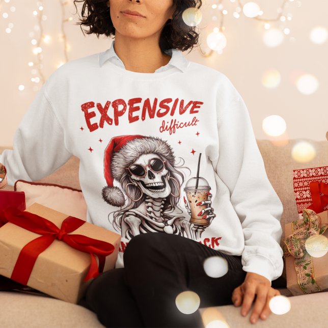 dyra och svåra samtal tillbaka till jul t shirt (funny christmas gift for wife)