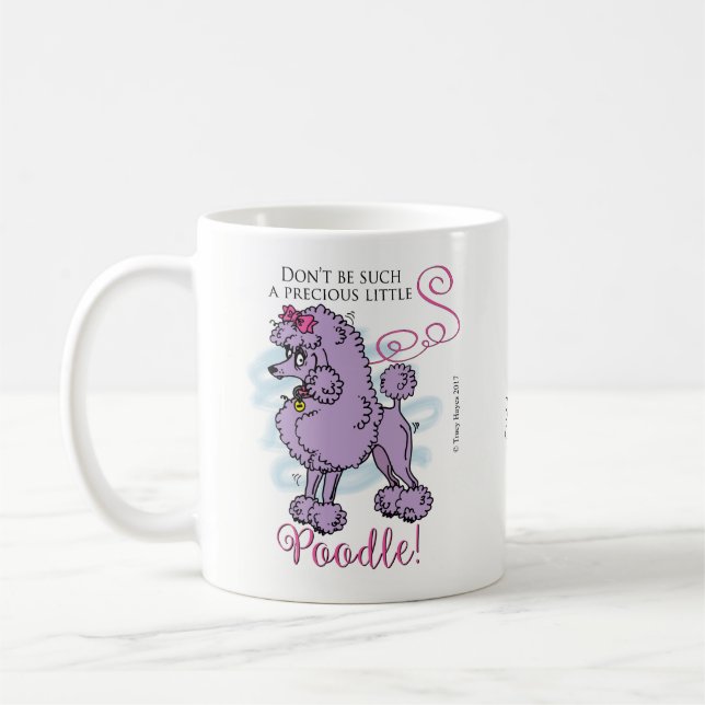 Dyrbar gåva för pudelkaffemugg kaffemugg (Vänster)