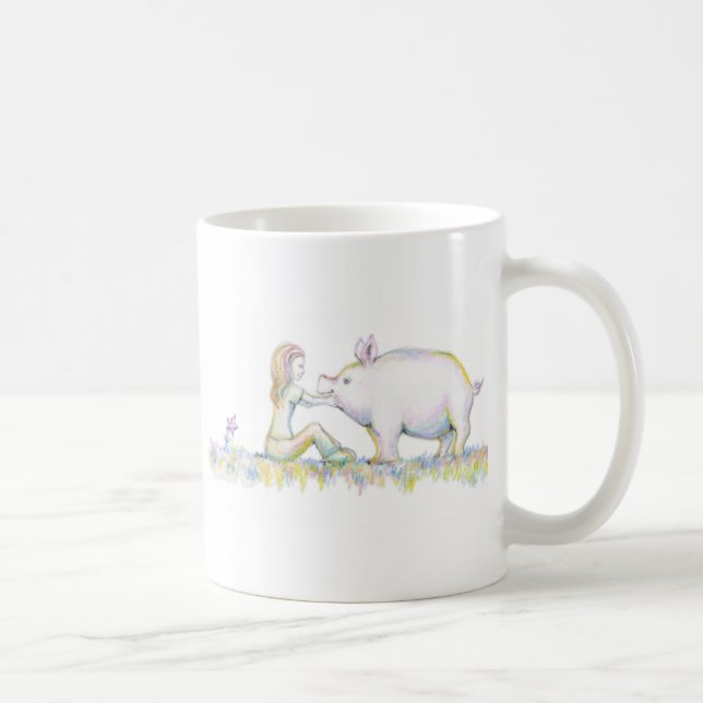 Dyrbar gris kaffemugg (Höger)