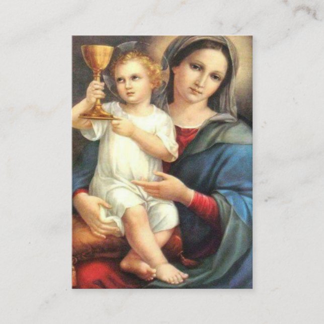 Dyrbart blod för invigning av den Jesus bönen Visitkort (Framsida)