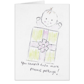 Dyrbart paket hälsningskort