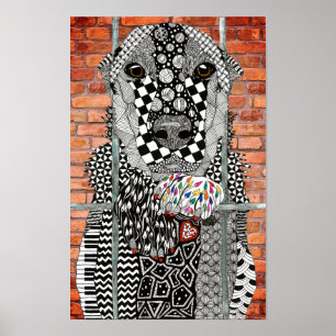 Dyrhem Hund Anammande Canvas Poster