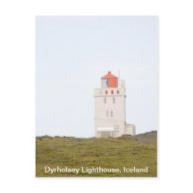 Dyrholaey Lighthouse-Island vykort