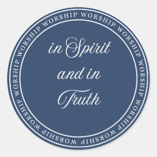 Dyrkan - Tät försegling Runt Klistermärke