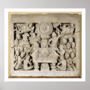 Dyrkanen av de buddistiska symbolerna, Amaravati Poster