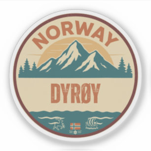 Dyrøy, Norge Norge Klistermärken