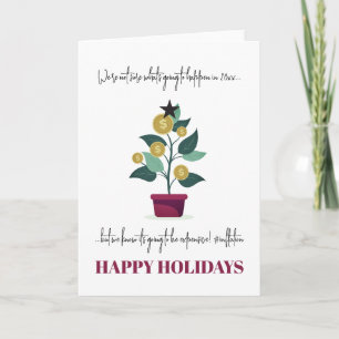 Dyrt år Roligt Sarksastiskt Julkort Kort