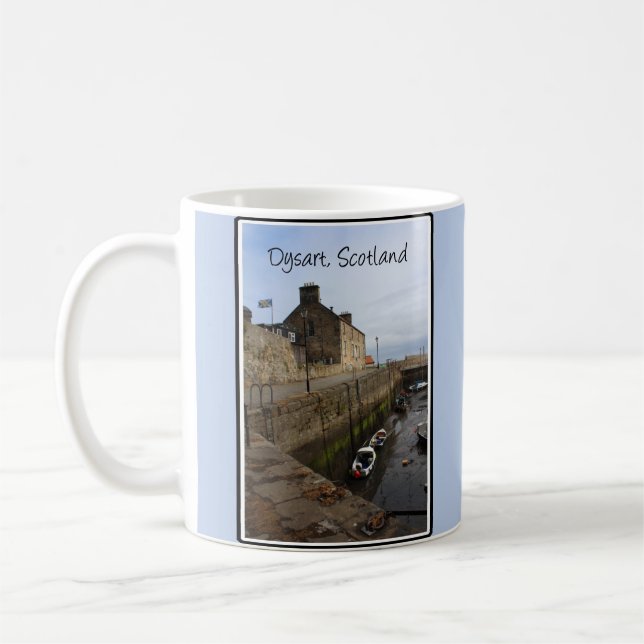 Dysart Harbour, Fife Kusten, Skottland Kaffemugg (Vänster)