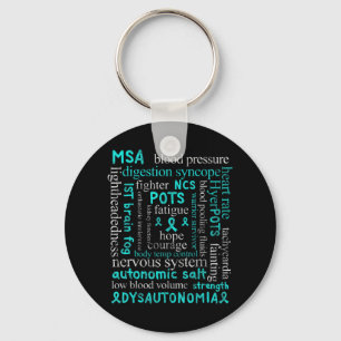 Dysautonomi Medvetenhet Månadsdysautonomipatienter Nyckelring