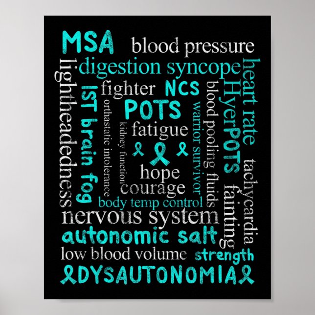 Dysautonomi Medvetenhet Månadsdysautonomipatienter Poster (Framsidan)