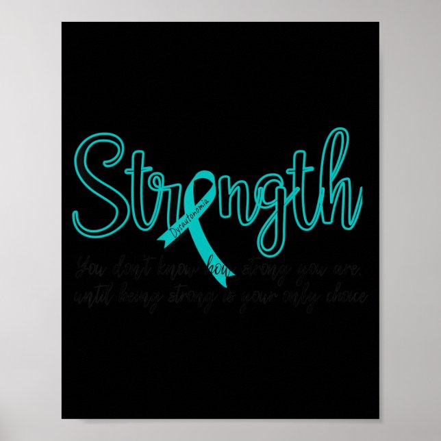Dysautonomia Awareness Month POTS Warrior Styrka Poster (Framsidan)