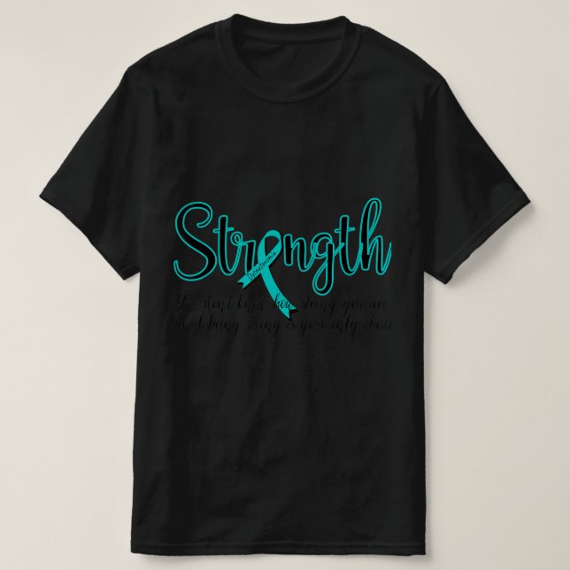 Dysautonomia Awareness Month POTS Warrior Styrka T Shirt (Design framsida)