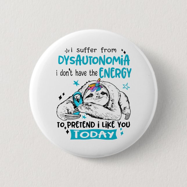 Dysautonomia Awareness Month Ribbon Gifts Knapp (Framsida)